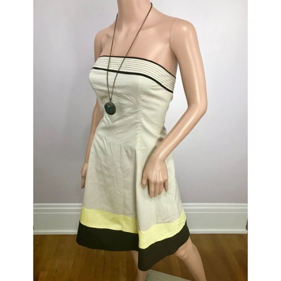 ALYN PAIGE Tan Brown Strapless A-Line Dress - Picture 3 of 5